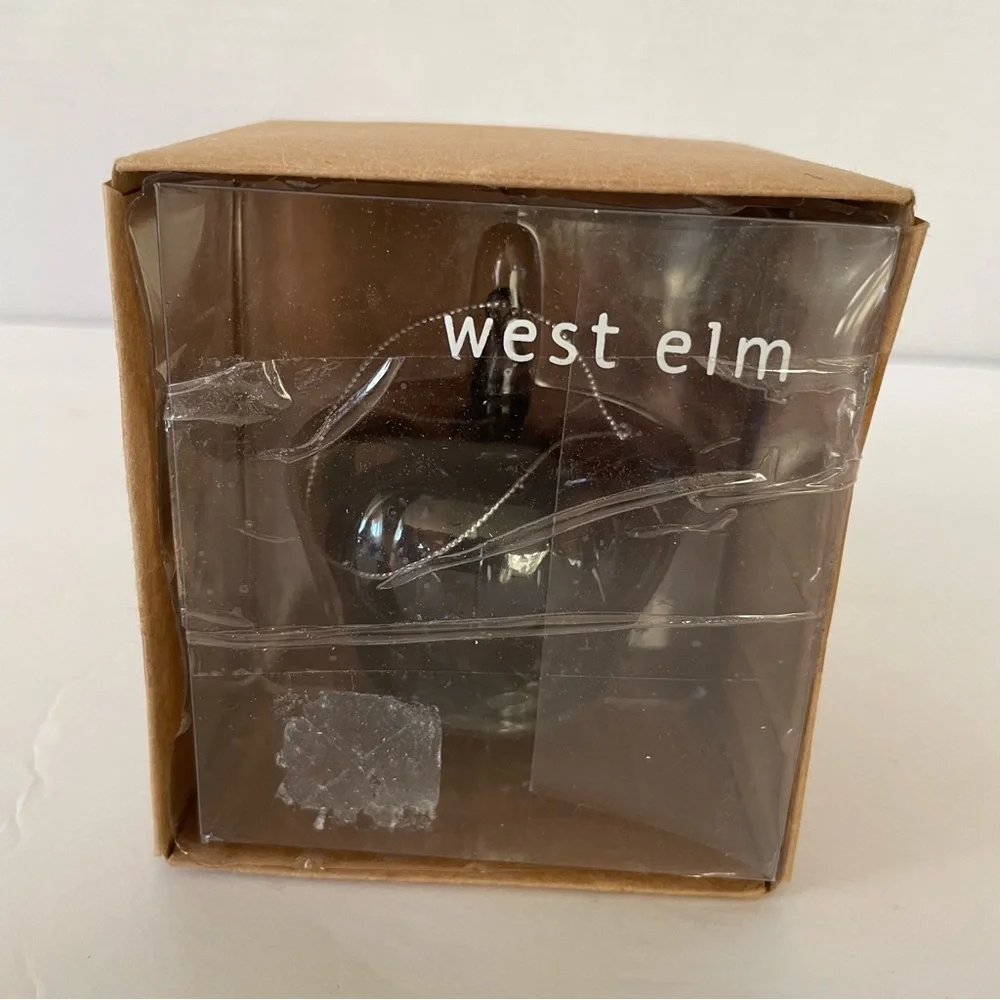 West Elm Gray Crown Christmas Ornament